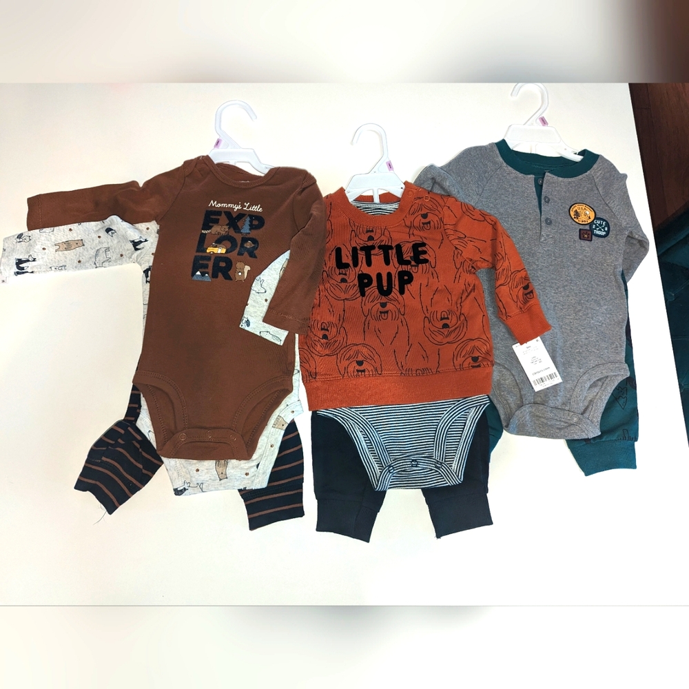 3 sets baby clothes 9 months